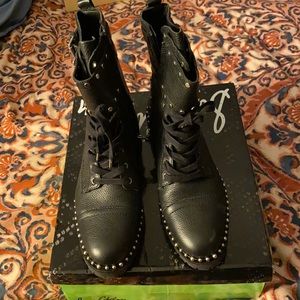 Sam Edelman Jennifer black studded combat boot